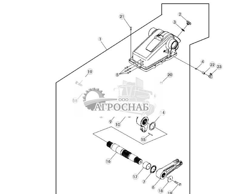 ОСЬ БАЛАНСИРА, РЫЧАГ И КОЖУХ - ST305186 326.jpg